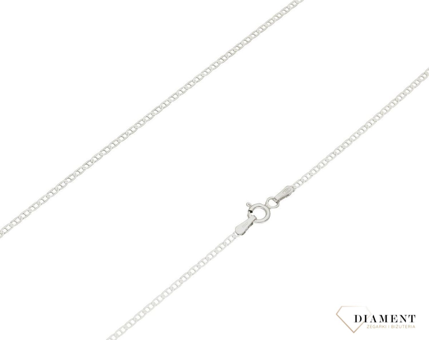 Srebrny łańcuszek 925 gucci 1,8 mm DIA-LAN-6352R-40-925 1,8mm. Srebrny łańcuszek najwyższej próby srebra 925. Łańcuszek srebrny o splocie gucci idealny na prezent. Łańcuszek srebrny o wadze 1,90 gram i szerokości 1,8 mm (2).jpg